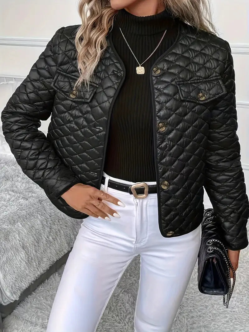 Agatha - Chaqueta Acolchada y Ajustable con Detalles Sofisticados